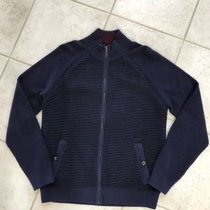 Ted Baker London Textured Zip Front Sweater